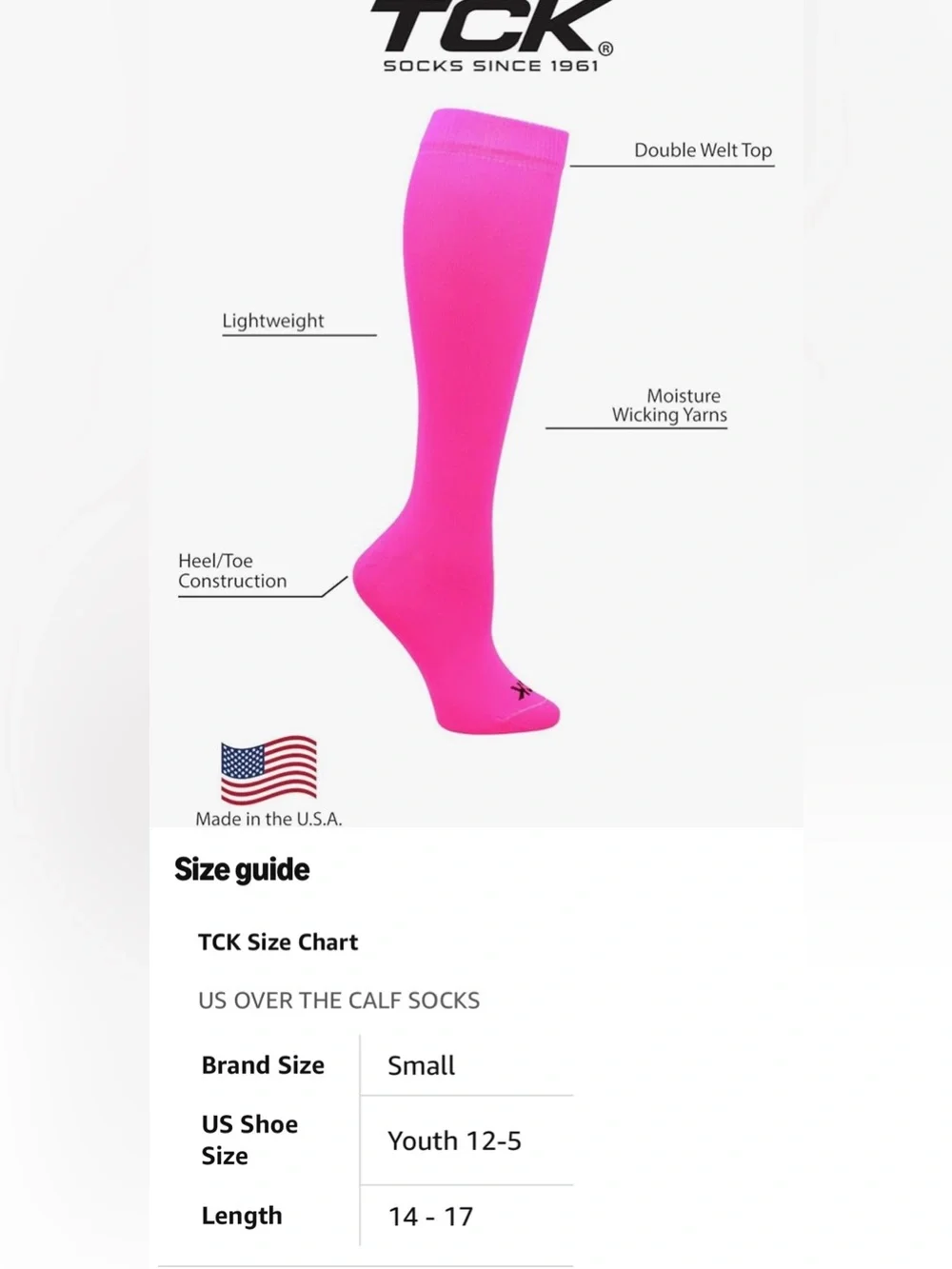 Hot Pink Athletic Knee-High & Crew Sock Set with Fingerless Gloves